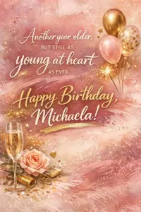 Another year older, but still as young at heart as ever