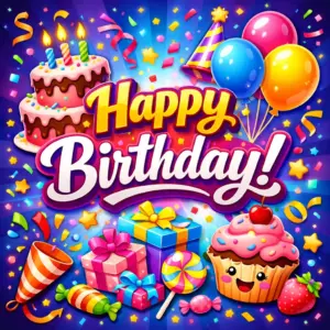 Happy Birthday: animated images Happy Birthday