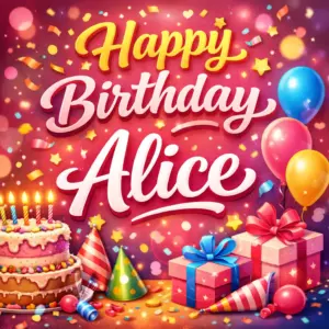 Happy Birthday Alice